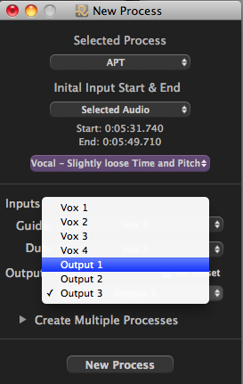 Multi Process Set Output